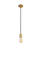 Luminosity Designs Ltd - Luminosity Single Modern Pendant with 1m Braided Cable and Deep Shade Ring for Thick Glass - Luminosity Designs Ltd