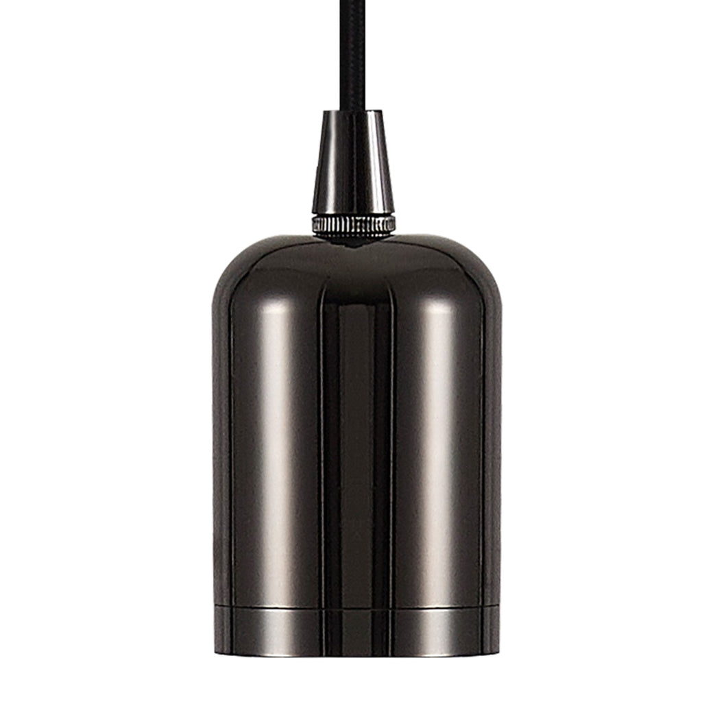 Luminosity Designs Ltd - Luminosity Single Modern Pendant with 1m Braided Cable and Deep Shade Ring for Thick Glass - Luminosity Designs Ltd