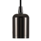 Luminosity Designs Ltd - Luminosity Single Modern Pendant with 1m Braided Cable and Deep Shade Ring for Thick Glass - Luminosity Designs Ltd