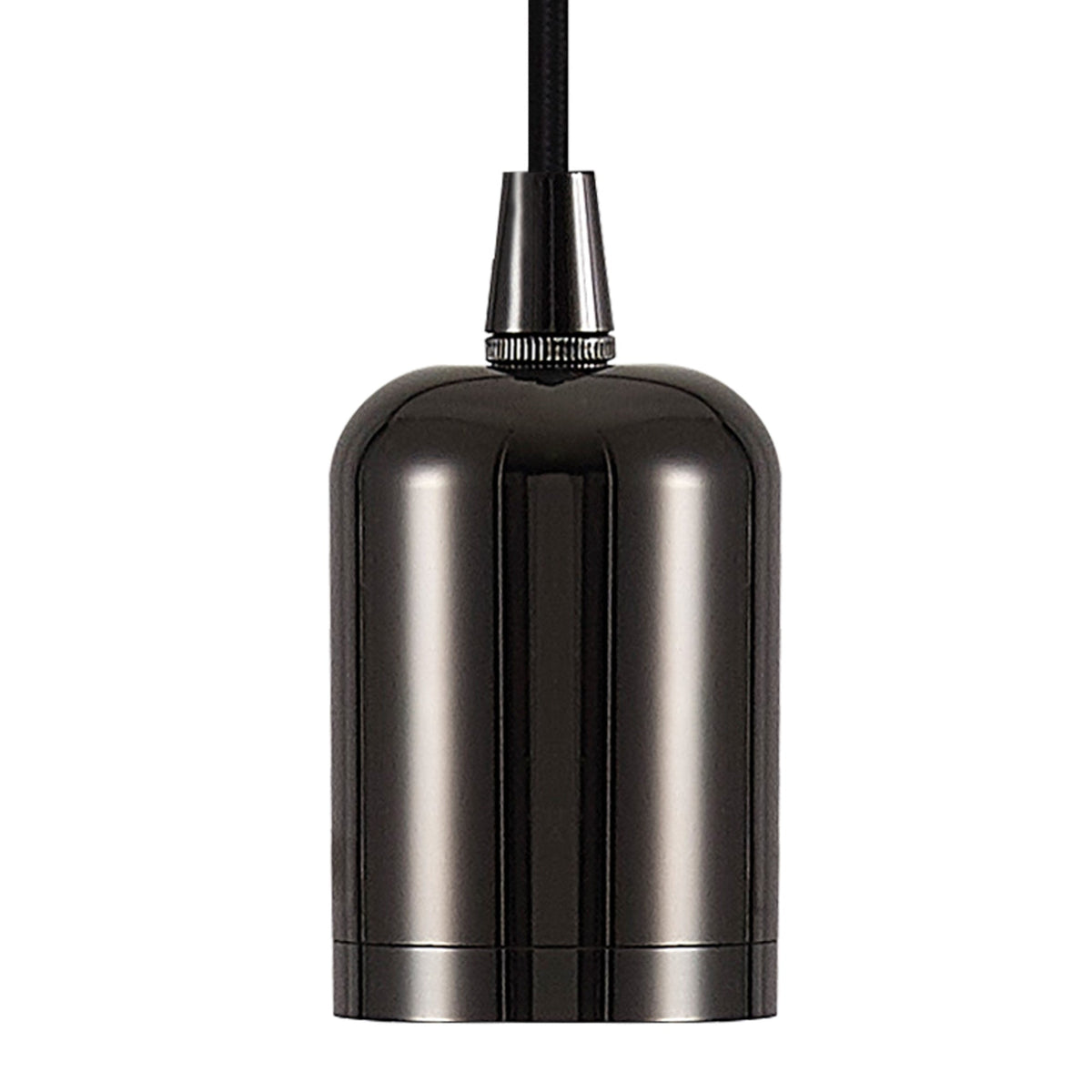 Luminosity Designs Ltd - Luminosity Single Modern Pendant with 1m Braided Cable and Deep Shade Ring for Thick Glass - Luminosity Designs Ltd