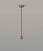 Luminosity Designs Ltd - Luminosity Single Modern Pendant with 1m Braided Cable and Deep Shade Ring for Thick Glass - Luminosity Designs Ltd
