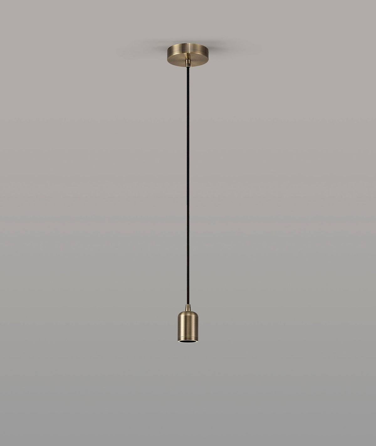 Luminosity Designs Ltd - Luminosity Single Modern Pendant with 1m Braided Cable and Deep Shade Ring for Thick Glass - Luminosity Designs Ltd
