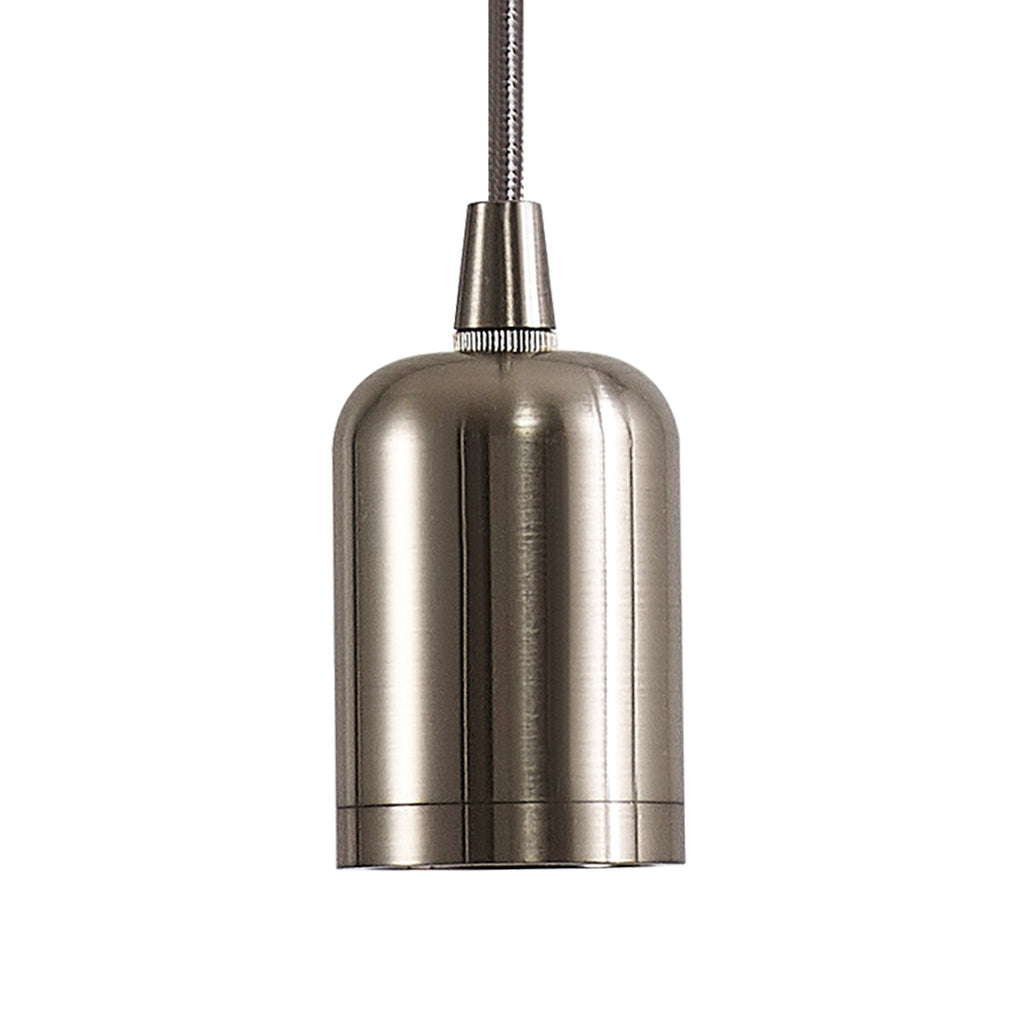 Luminosity Designs Ltd - Luminosity Single Modern Pendant with 1m Braided Cable and Deep Shade Ring for Thick Glass - Luminosity Designs Ltd