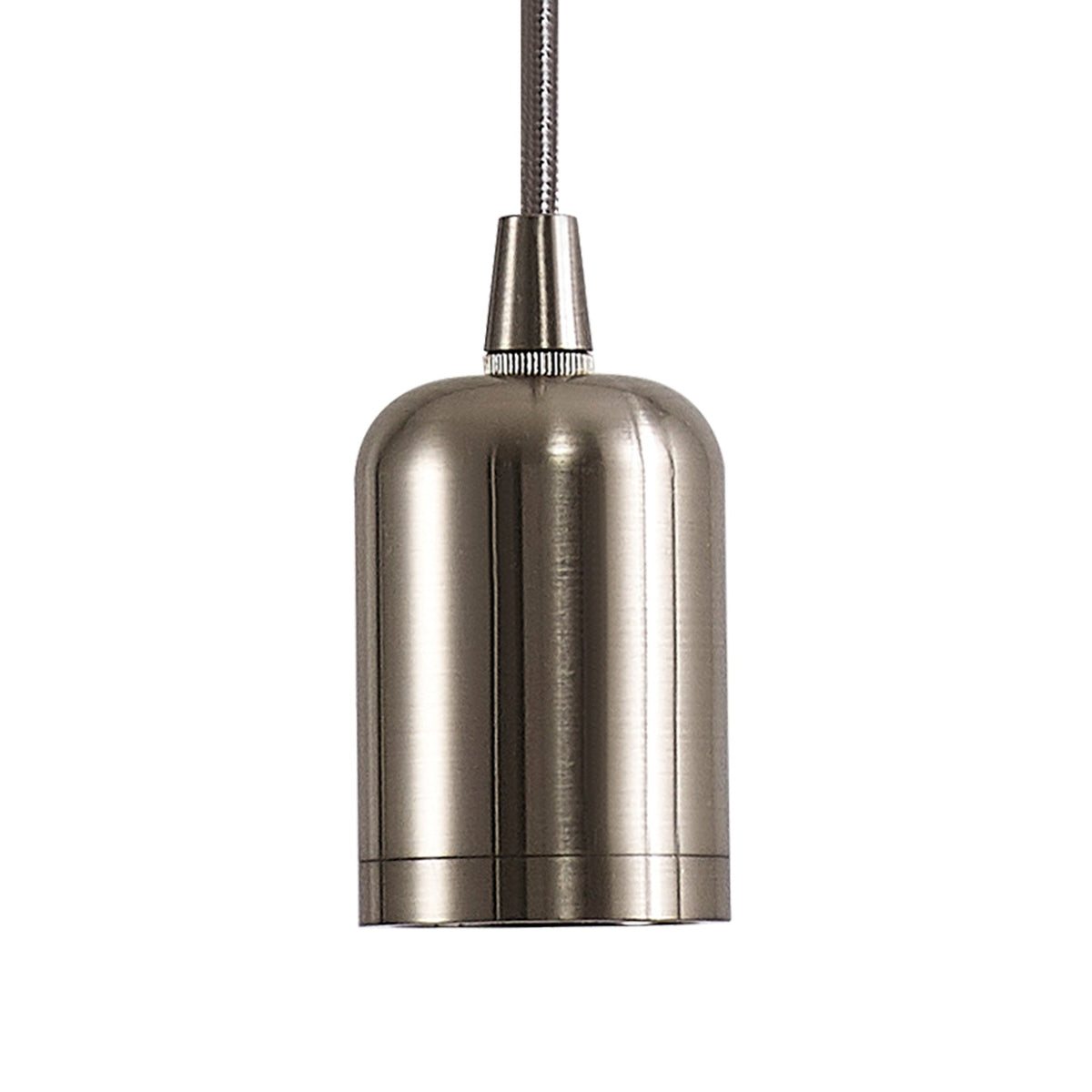 Luminosity Designs Ltd - Luminosity Single Modern Pendant with 1m Braided Cable and Deep Shade Ring for Thick Glass - Luminosity Designs Ltd