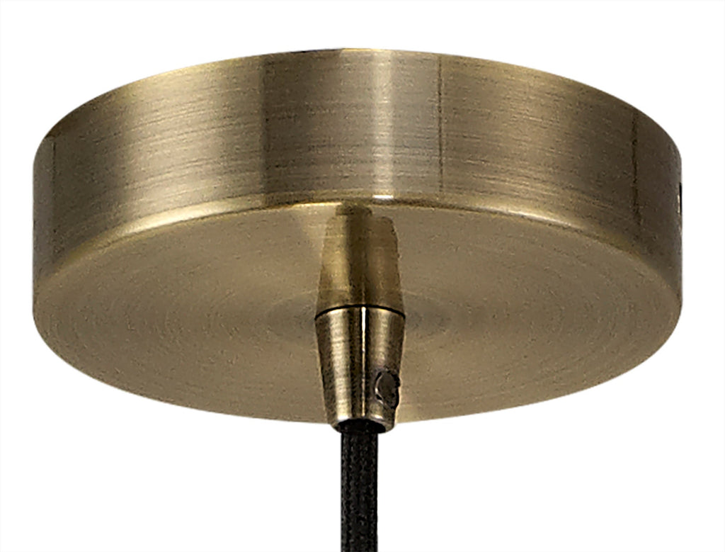 Luminosity Designs Ltd - Luminosity Single Modern Pendant with 1m Braided Cable and Deep Shade Ring for Thick Glass - Luminosity Designs Ltd