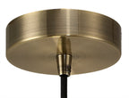 Luminosity Designs Ltd - Luminosity Single Modern Pendant with 1m Braided Cable and Deep Shade Ring for Thick Glass - Luminosity Designs Ltd