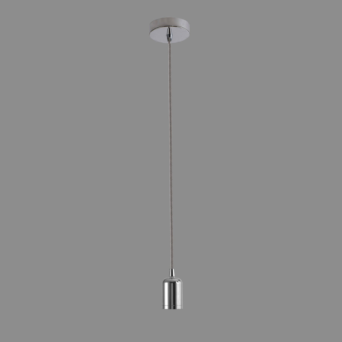 Luminosity Designs Ltd - Luminosity Single Modern Pendant with 1m Braided Cable and Deep Shade Ring for Thick Glass - Luminosity Designs Ltd