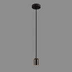 Luminosity Designs Ltd - Luminosity Single Modern Pendant with 1m Braided Cable and Deep Shade Ring for Thick Glass - Luminosity Designs Ltd