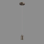 Luminosity Designs Ltd - Luminosity Single Modern Pendant with 1m Braided Cable and Deep Shade Ring for Thick Glass - Luminosity Designs Ltd