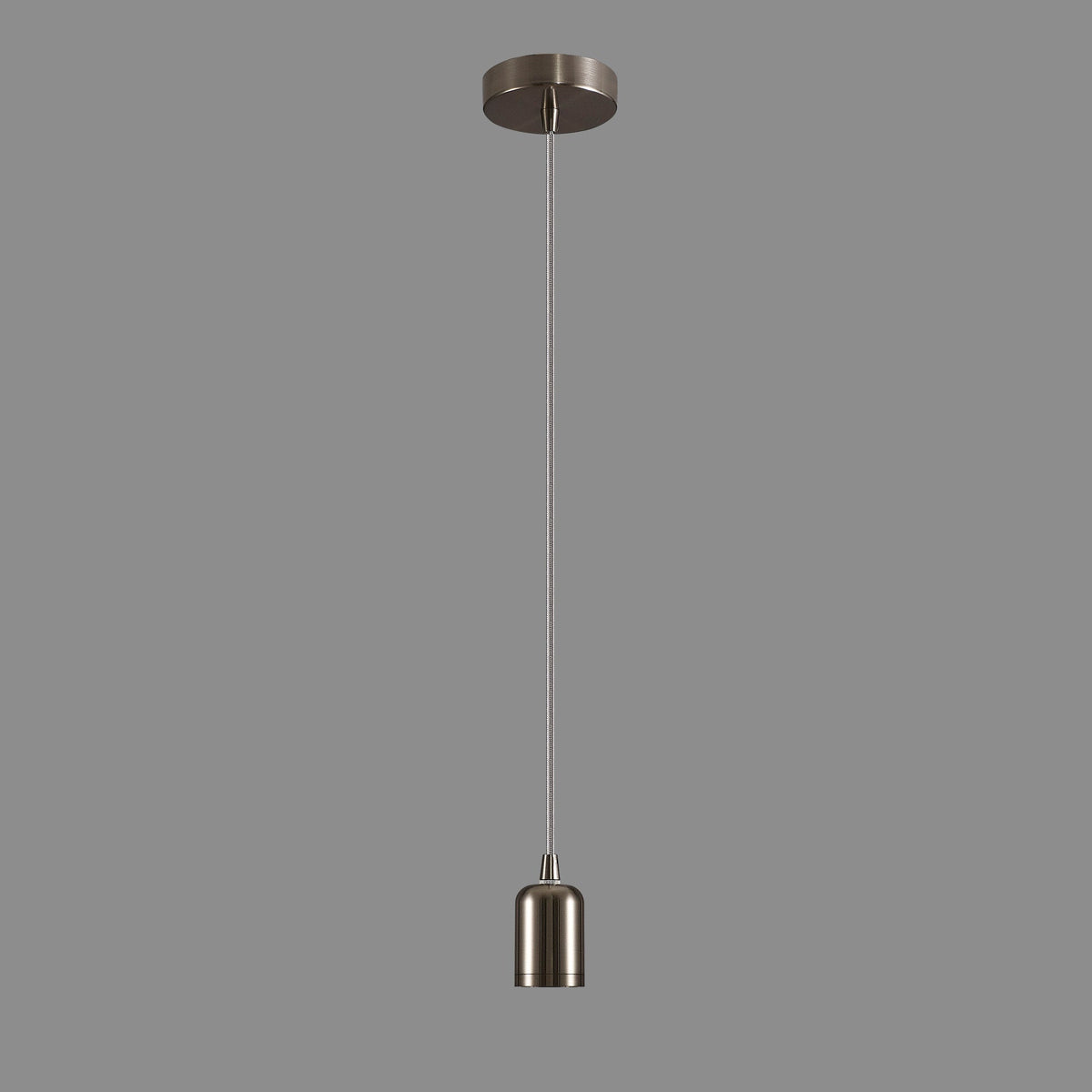Luminosity Designs Ltd - Luminosity Single Modern Pendant with 1m Braided Cable and Deep Shade Ring for Thick Glass - Luminosity Designs Ltd