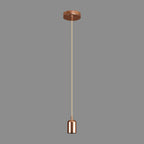 Luminosity Designs Ltd - Luminosity Single Modern Pendant with 1m Braided Cable and Deep Shade Ring for Thick Glass - Luminosity Designs Ltd