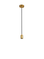 Luminosity Designs Ltd - Luminosity Single Modern Pendant with 1m Braided Cable and Deep Shade Ring for Thick Glass - Luminosity Designs Ltd