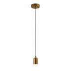 Luminosity Designs Ltd - Luminosity Single Modern Pendant with 2m Braided Cable and Deep Shade Ring for Thick Glass - Luminosity Designs Ltd