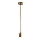 Luminosity Designs Ltd - Luminosity Single Modern Pendant with 2m Braided Cable and Deep Shade Ring for Thick Glass - Luminosity Designs Ltd