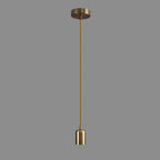 Luminosity Designs Ltd - Luminosity Single Modern Pendant with 2m Braided Cable and Deep Shade Ring for Thick Glass - Luminosity Designs Ltd