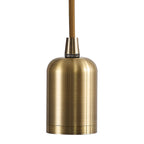 Luminosity Designs Ltd - Luminosity Single Modern Pendant with 2m Braided Cable and Deep Shade Ring for Thick Glass - Luminosity Designs Ltd