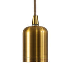 Luminosity Designs Ltd - Luminosity Single Modern Pendant with 2m Braided Cable and Deep Shade Ring for Thick Glass - Luminosity Designs Ltd