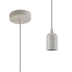 Luminosity Designs Ltd - Luminosity Single Modern Pendant with 2m Braided Cable and Deep Shade Ring for Thick Glass - Luminosity Designs Ltd