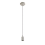 Luminosity Single Modern Pendant with 2m Braided Cable and Deep Shade Ring for Thick Glass