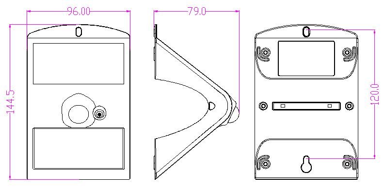 Diamond LED - Lunar IV NANO – Solar Wall Light With PIR - Luminosity Designs Ltd