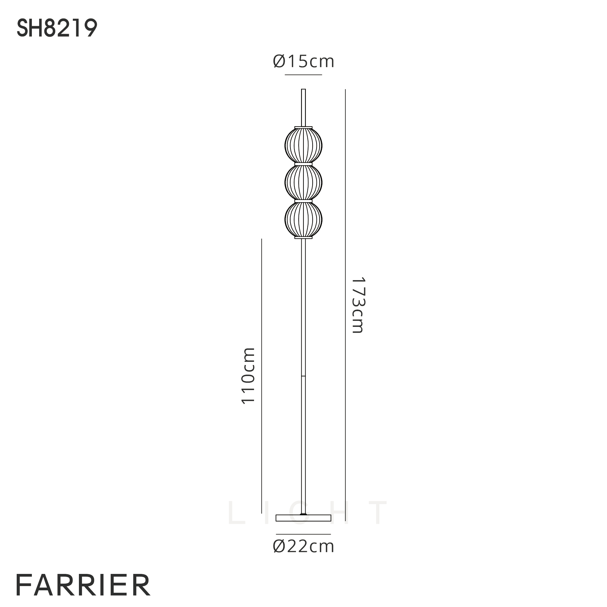Luminosity Designs - Lustre Floor Lamp - Luminosity Designs Ltd