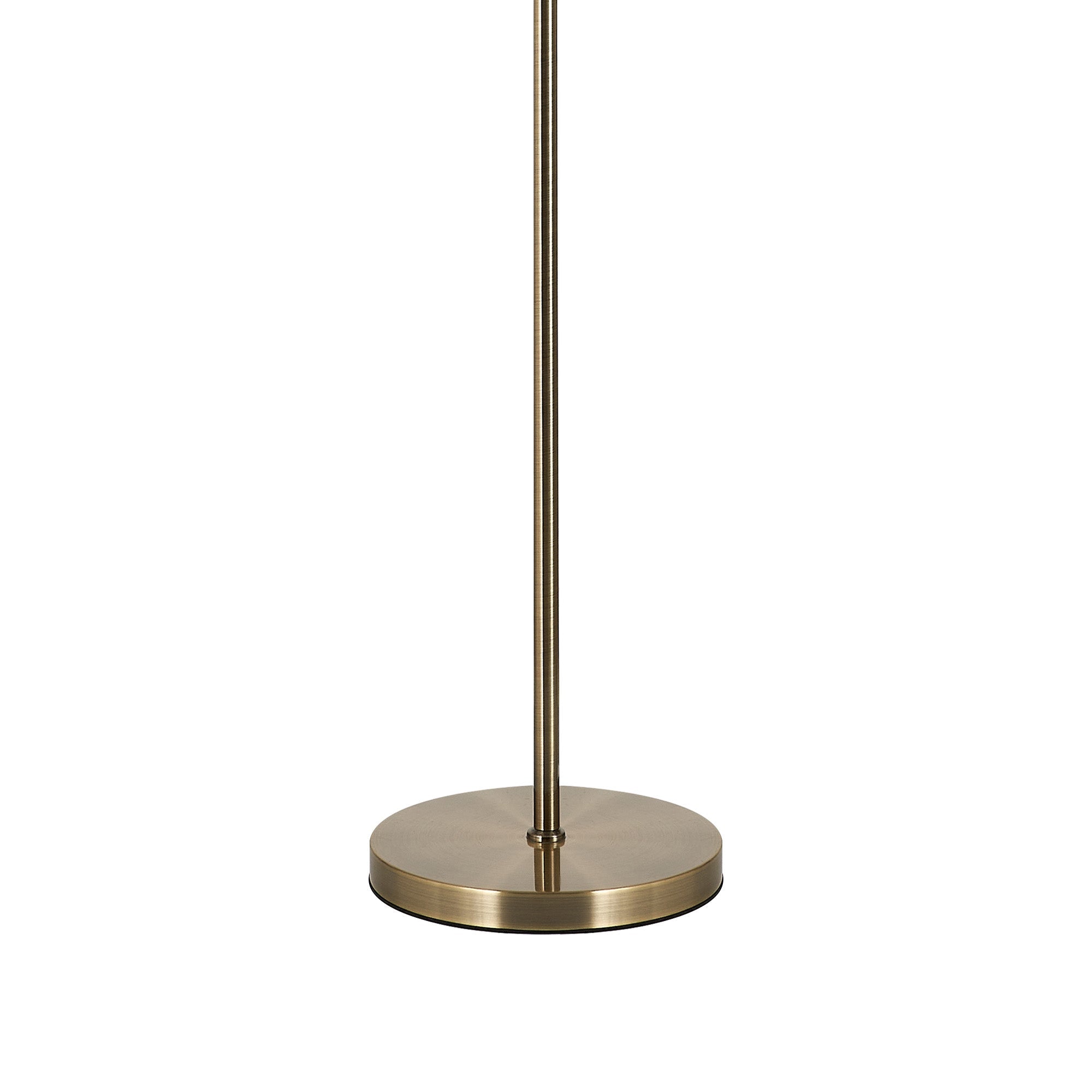Luminosity Designs - Lustre Segmented Glass Globe Floor Lamp In An Antique Brass Framework, Single Colour, 3 x G9 - Luminosity Designs Ltd