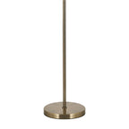 Luminosity Designs - Lustre Segmented Glass Globe Vertical Floor Lamp In An Antique Brass Framework, Amber and Blush, 3x G9 - Luminosity Designs Ltd