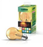 Luxram - Luxram Vintage LED GLS E27 8W 2200K, 630lm, Gold Glass - Luminosity Designs Ltd