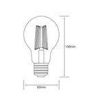 Luxram - Luxram Vintage LED GLS E27 8W 2200K, 630lm, Gold Glass - Luminosity Designs Ltd