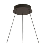 Luminosity Designs - Lyra 60cm Round Pendant, 45W LED, Remote Control CCT Tuneable White 3000K - 6000K, 3000lm, Faux Leather - Luminosity Designs Ltd