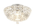 Luminosity Designs - Lyric 31cm Flush Ceiling Light, 4 x G9, IP44, Polished Chrome/Crystal - Luminosity Designs Ltd