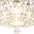 Luminosity Designs - Lyric 31cm Flush Ceiling Light, 4 x G9, IP44, Polished Chrome/Crystal - Luminosity Designs Ltd