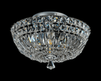 Luminosity Designs - Lyric 31cm Flush Ceiling Light, 4 x G9, IP44, Polished Chrome/Crystal - Luminosity Designs Ltd