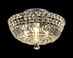 Luminosity Designs - Lyric 31cm Flush Ceiling Light, 4 x G9, IP44, Polished Chrome/Crystal - Luminosity Designs Ltd