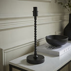 lse - Maeve Bobble Table Lamp with a Slender Stem and Vintage Style Detailing, 1x E14 - Luminosity Designs Ltd
