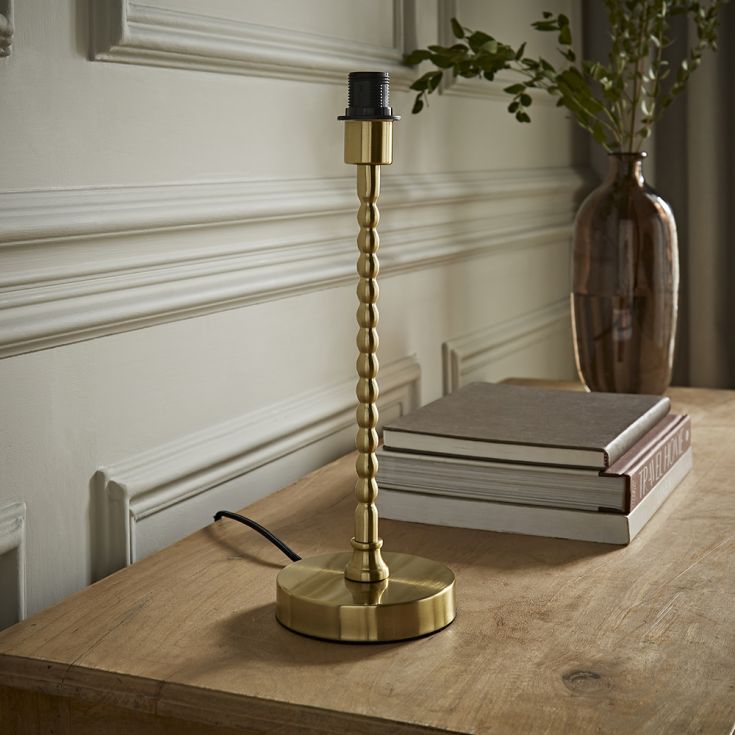 lse - Maeve Bobble Table Lamp with a Slender Stem and Vintage Style Detailing, 1x E14 - Luminosity Designs Ltd