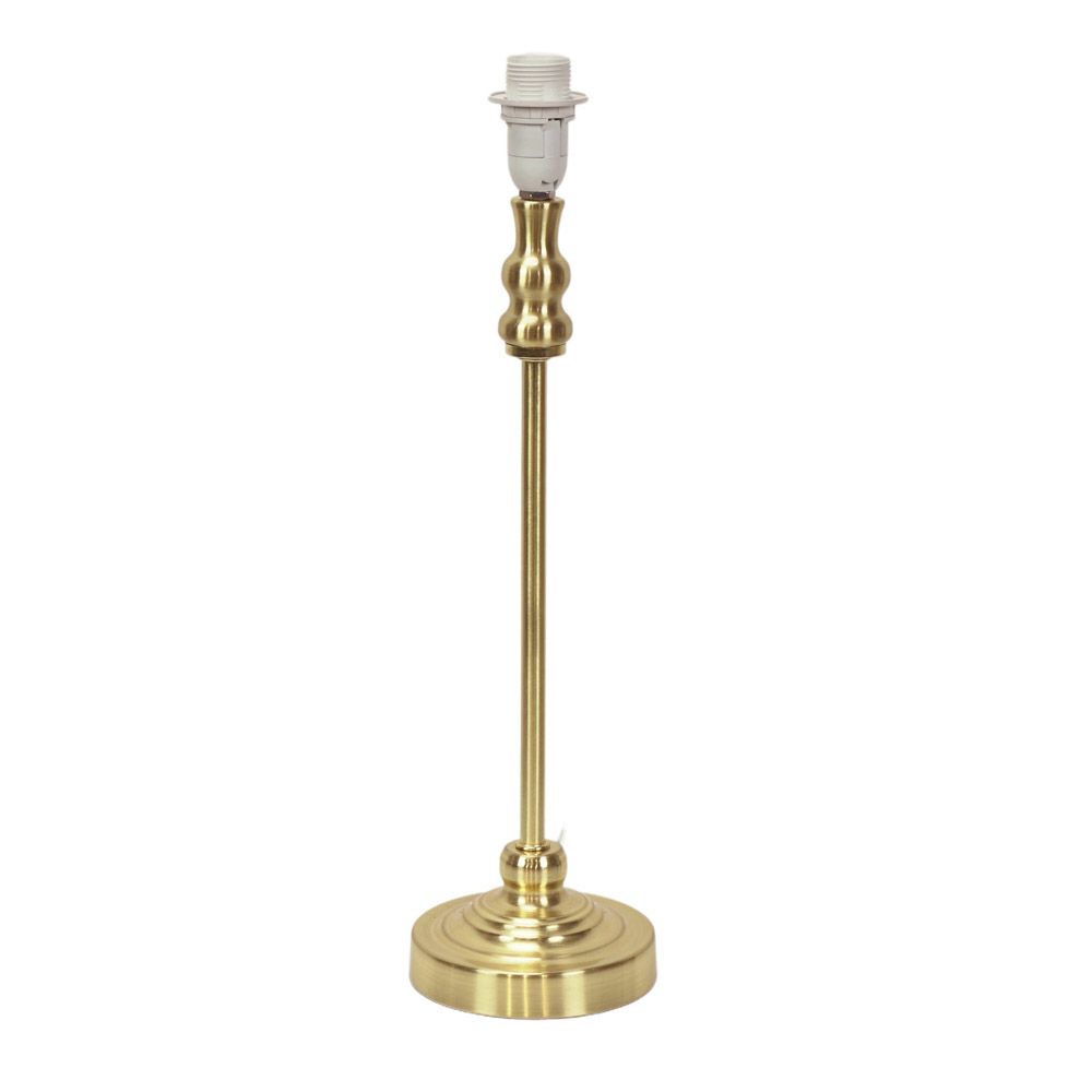 lse - Maggie Candlestick Table Lamp with a Slender Stem and Vintage Style Detailing, 1x E14 - Luminosity Designs Ltd