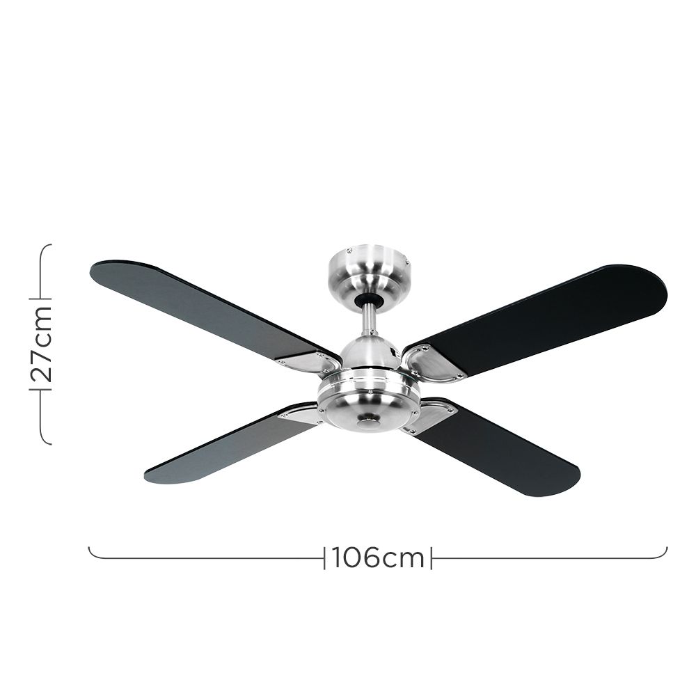 lse - Magnum Remote Controlled Ceiling Fan ( NO LIGHT ) - Luminosity Designs Ltd