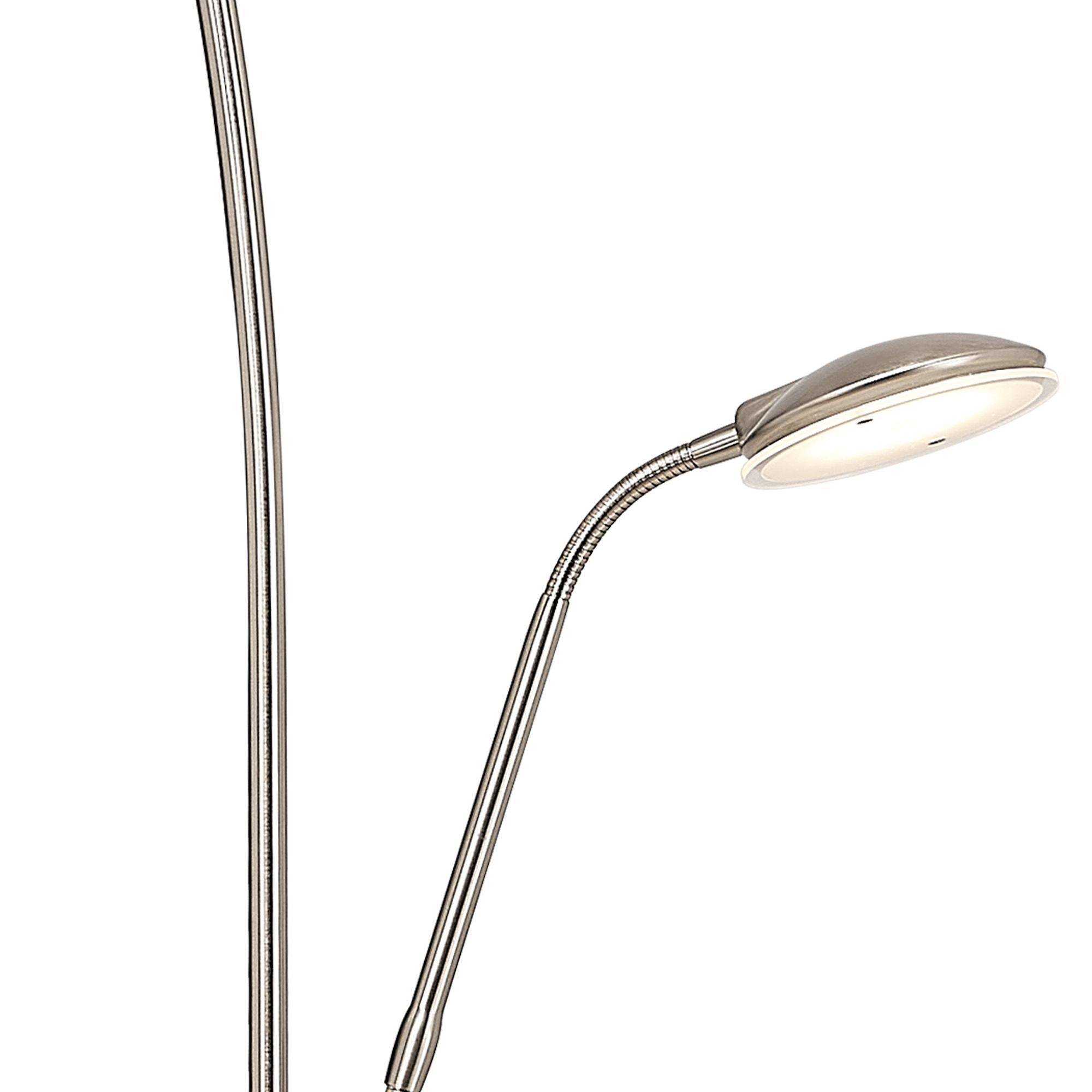 Luminosity Designs Ltd - Maktra LED Touch Dimmable Uplighter Mother and Child Floor Reading Lamp With USB Port - Luminosity Designs Ltd