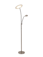 Luminosity Designs Ltd - Maktra LED Touch Dimmable Uplighter Mother and Child Floor Reading Lamp With USB Port - Luminosity Designs Ltd
