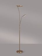 Luminosity Designs Ltd - Maktra LED Touch Dimmable Uplighter Mother and Child Floor Reading Lamp With USB Port - Luminosity Designs Ltd