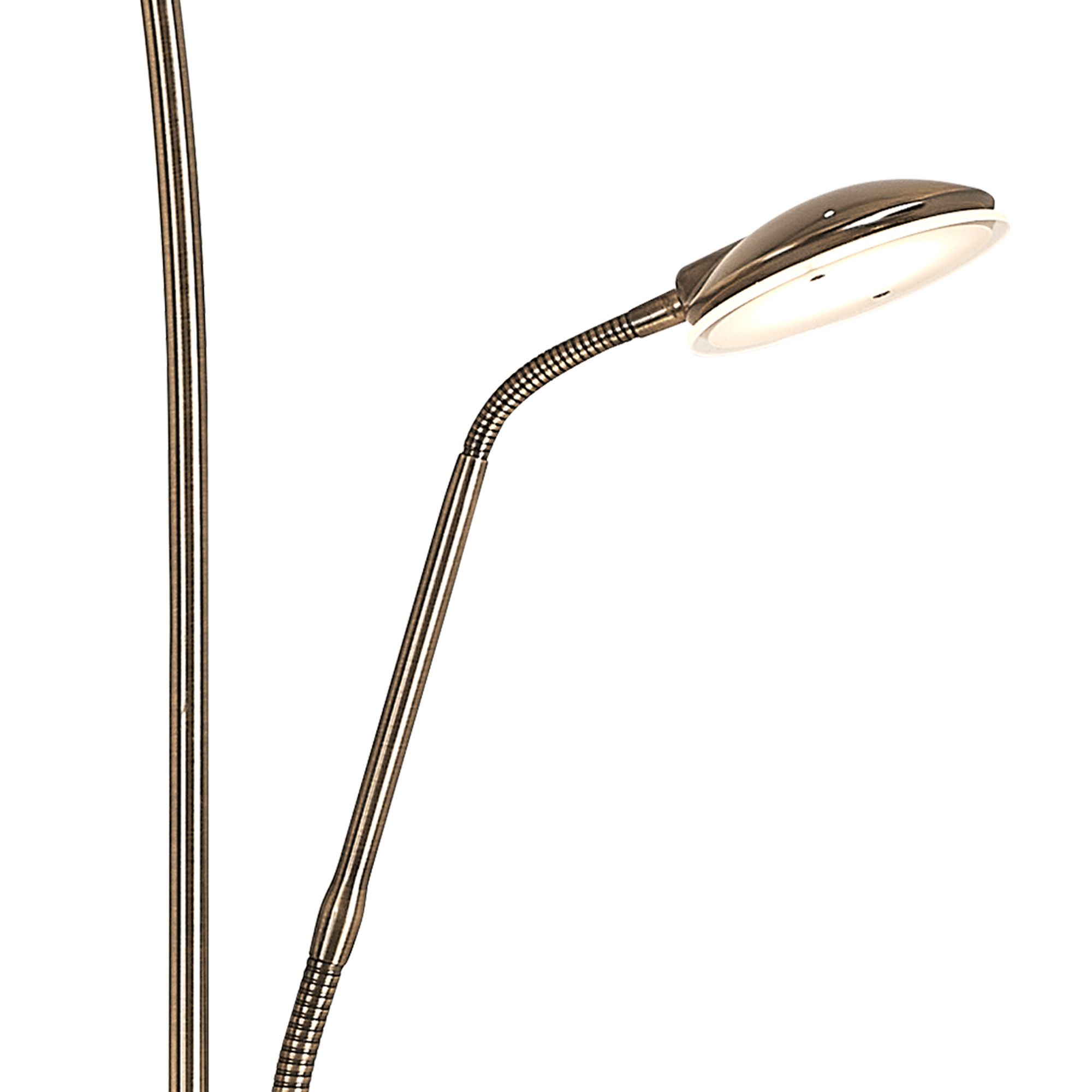 Luminosity Designs Ltd - Maktra LED Touch Dimmable Uplighter Mother and Child Floor Reading Lamp With USB Port - Luminosity Designs Ltd