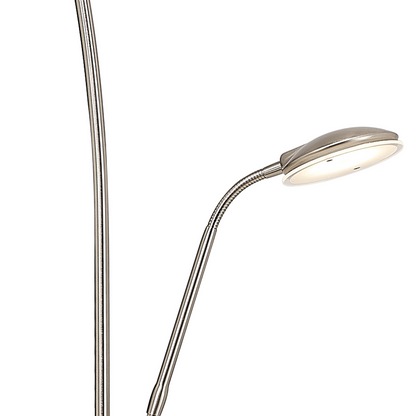 Maktra LED Touch Dimmable Uplighter Mother and Child Floor Reading Lamp With USB Port