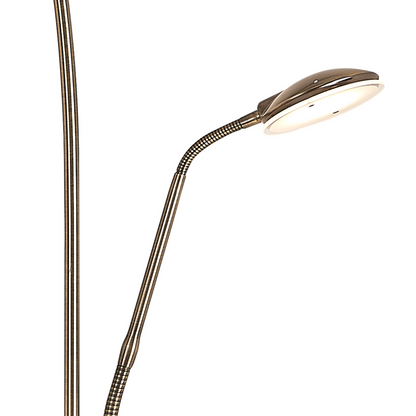 Maktra LED Touch Dimmable Uplighter Mother and Child Floor Reading Lamp With USB Port