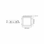 Mantra - Mantra Blue Sky 30 x 30cm Square Recessed Panel, 16W LED 4200K, 1280lm, Matt White, Driver Included - Luminosity Designs Ltd