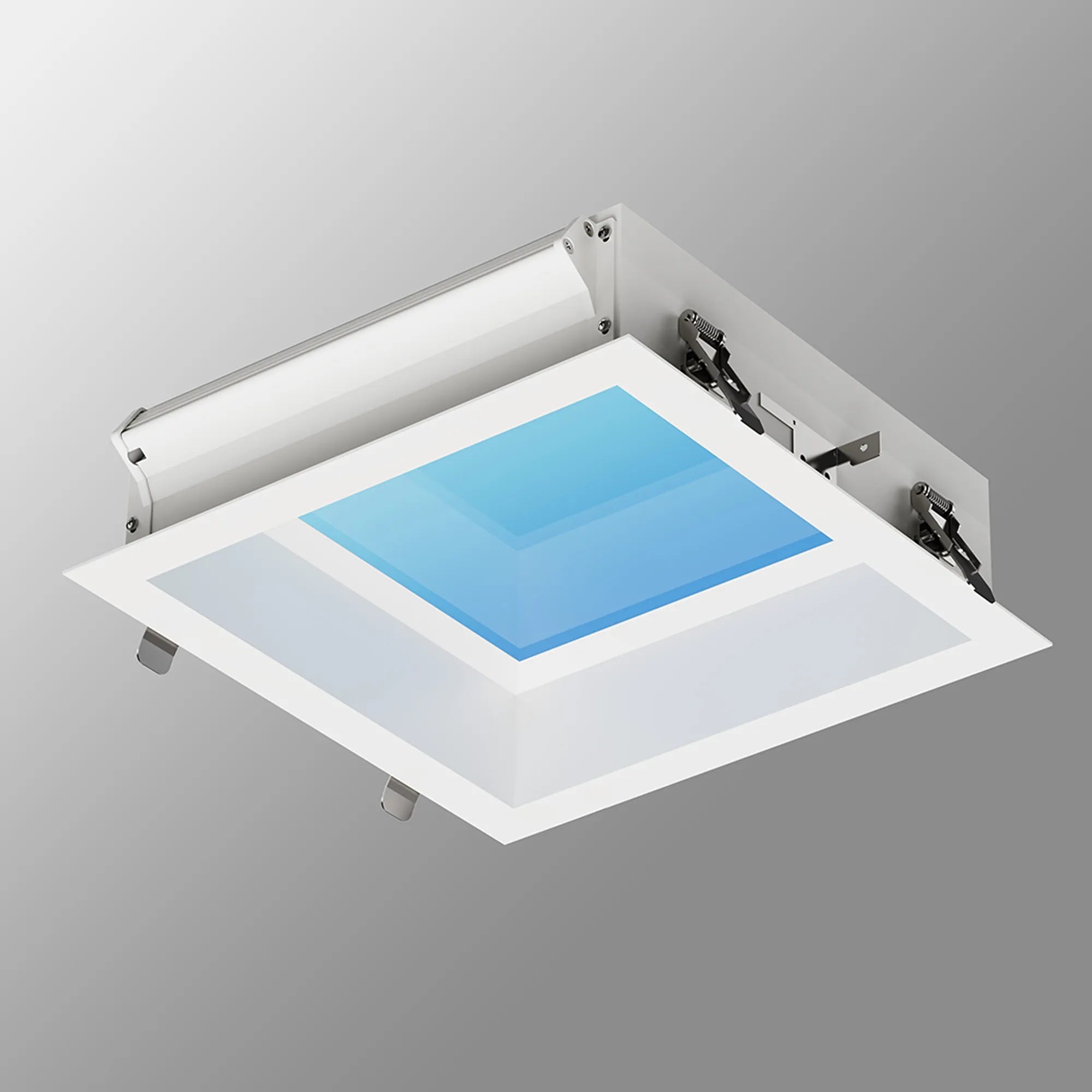 Mantra - Mantra Blue Sky 30 x 30cm Square Recessed Panel, 16W LED 4200K, 1280lm, Matt White, Driver Included - Luminosity Designs Ltd