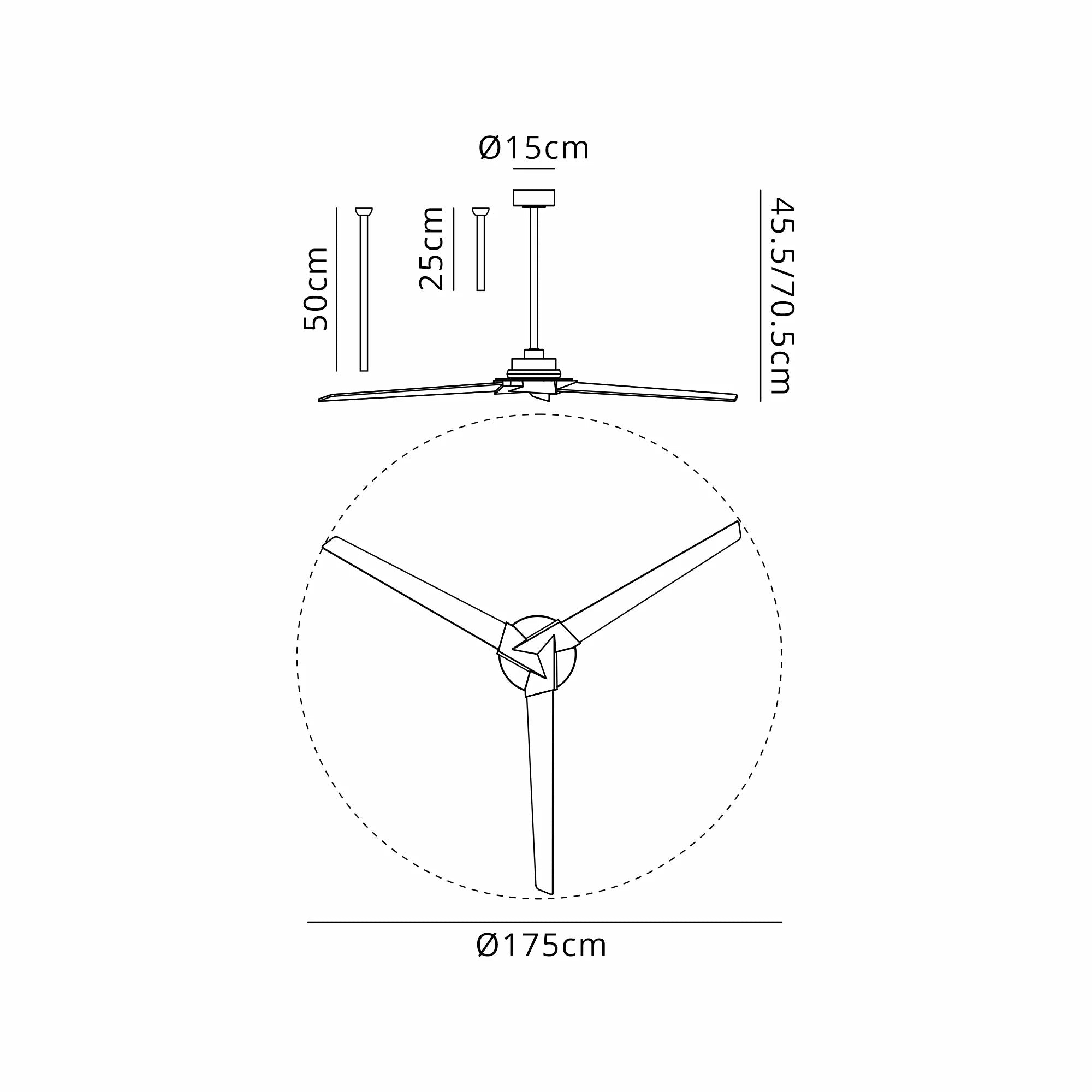 Mantra - Mantra Brisa 175cm 20W LED Dimmable Light With 40W Reversible Fan, 2700 - 5000K Remote & APP Control, Reversible Blades, 1400lm, IP44 - Luminosity Designs Ltd