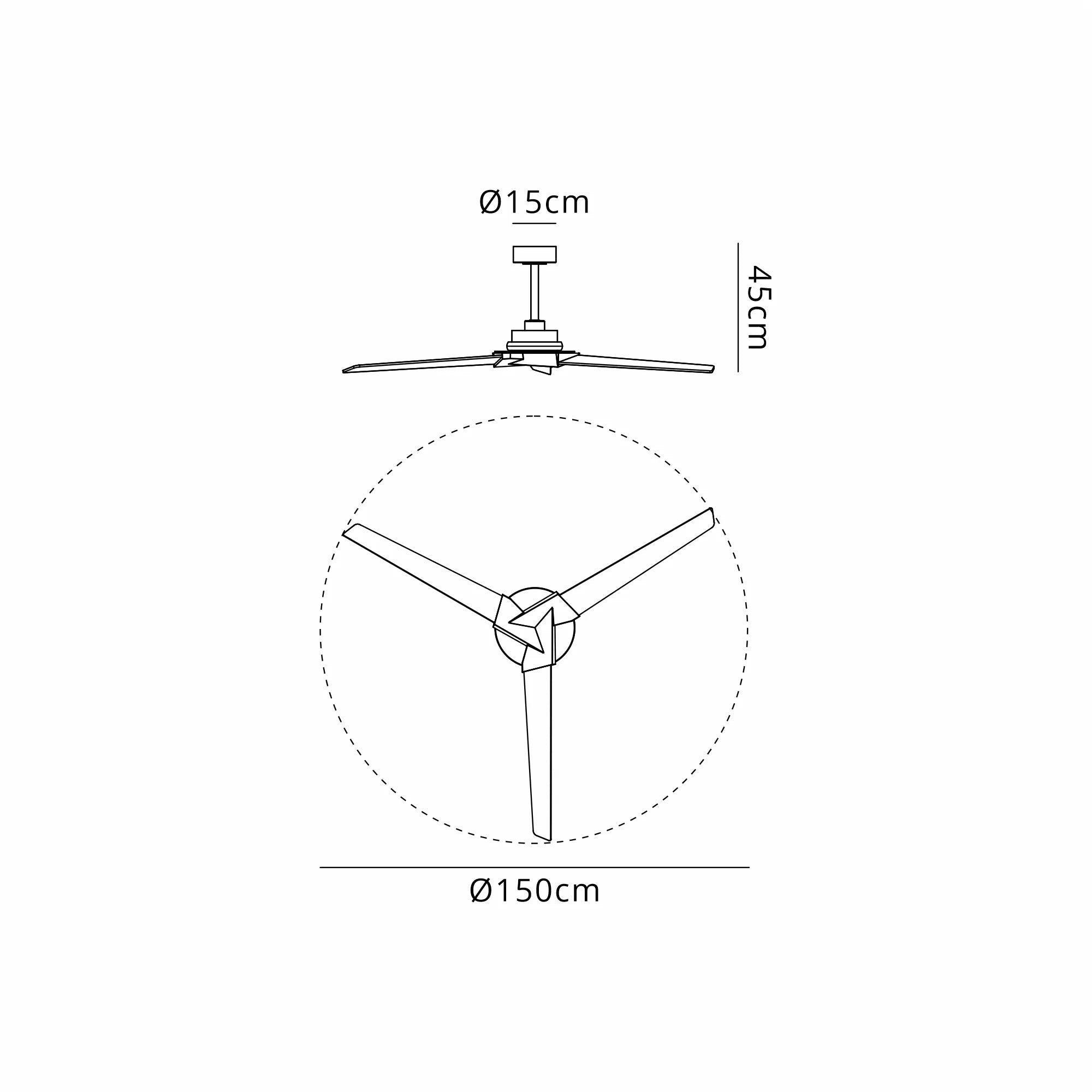 Mantra - Mantra Brisa Mini 150cm 20W LED Dimmable Light With Reversible Fan, 2700 - 5000K Remote & APP Control, Reversible Blades, 1400lm, IP44 - Luminosity Designs Ltd