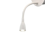 Mantra Fusion - Mantra Caicos Wall + Reading Light with USB Charger, 1 x E27 + 3W LED, 3000K, 210lm LED, Individually Switched - Luminosity Designs Ltd