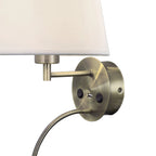 Mantra Fusion - Mantra Caicos Wall + Reading Light with USB Charger, 1 x E27 + 3W LED, 3000K, 210lm LED, Individually Switched - Luminosity Designs Ltd